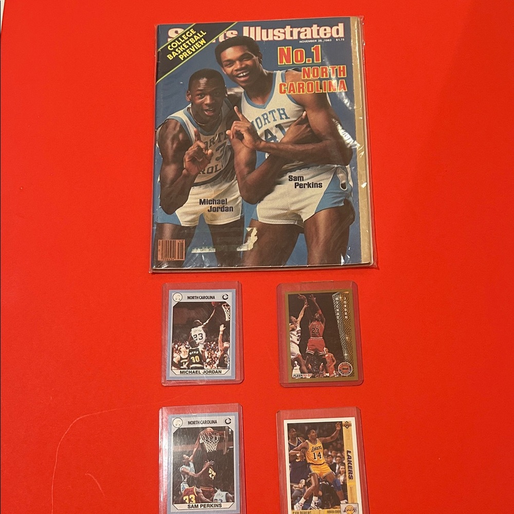 Jordan North Carolina Edition with Collectible Cards - Red and Blue